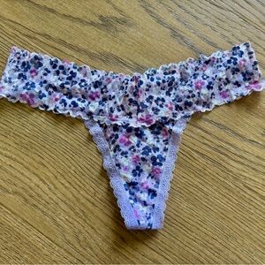 Victoria’s Secret The Lacie Thong Purple Floral